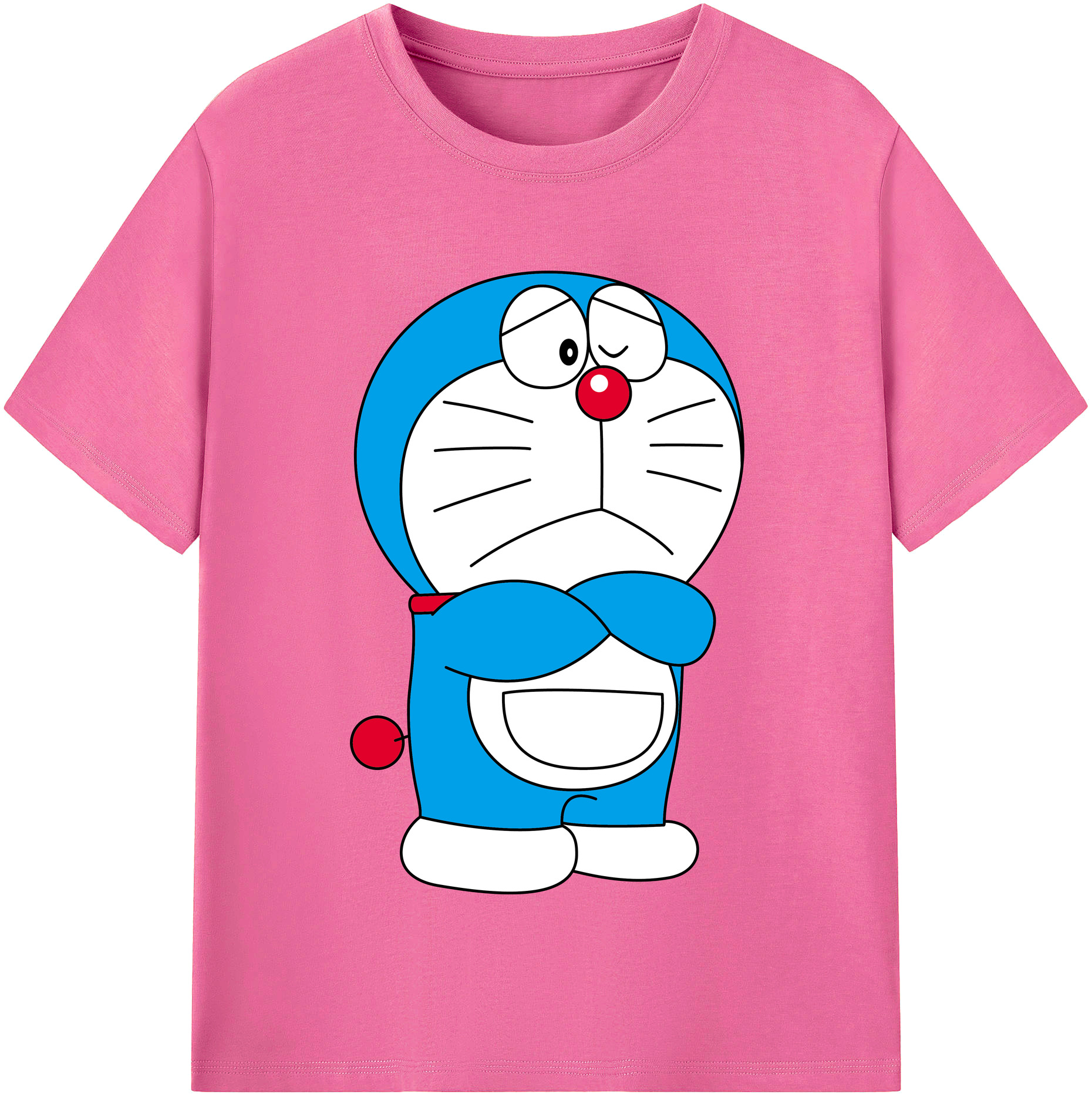 （画像用） ドラえもん Doraemon レディースカジュアルプリントTシャツ（綿100％）